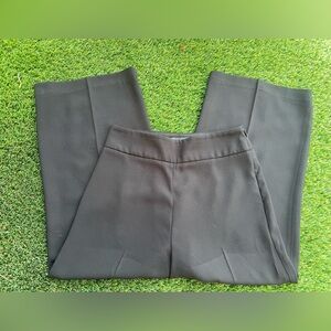 Express High Waisted Wide Leg Cropped Black Trousers Pants